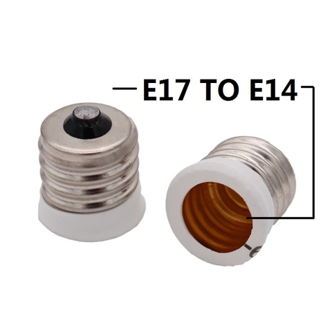 NEW E17 To European E14 Candelabra Base Socket LED Light Bulb Lamp Adapter Holder ► Photo 1/4