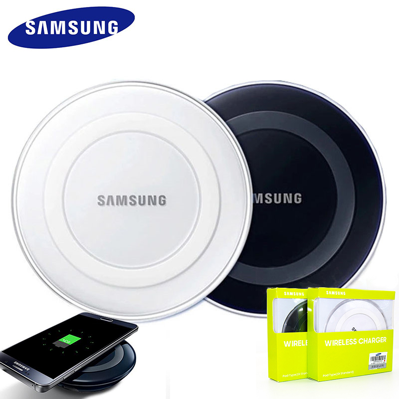 Original Samsung Wireless Charger Adapter qi Charge Pad For S7 S6 EDGE S8 S10 Plus Note 4 5 For Iphone 8 X mi 9 - Price history &