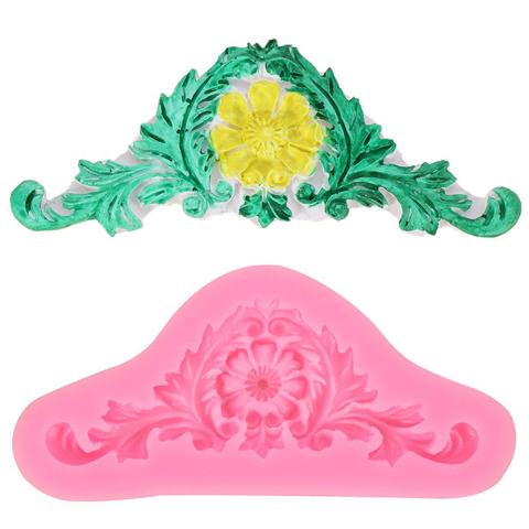 Gadgets Fondant Molds Relief Silicone Mold European Retro Relief Lace Fondant Gumpaste Chocolate Candy Clay Molds ► Photo 1/4