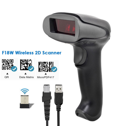 NETUM F16 Wired 2D Barcode Scanner  and NT-1228BL Wireless Bluetooth 2D QR PDF417 Bar Code Reader for POS  Inventory ► Photo 1/6