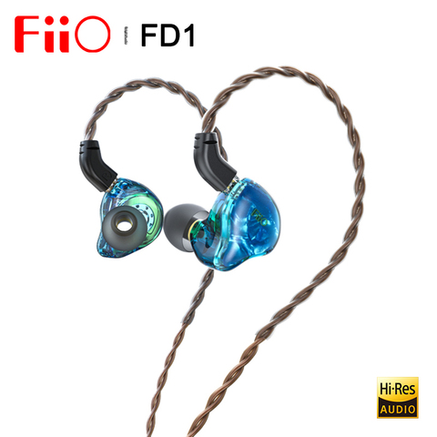 Fiio FD1 Beryllium-plated dynamic driver In-ear Earphone IEM with 2Pin 0.78mm connectors Detachable Cable Strong bass ► Photo 1/6