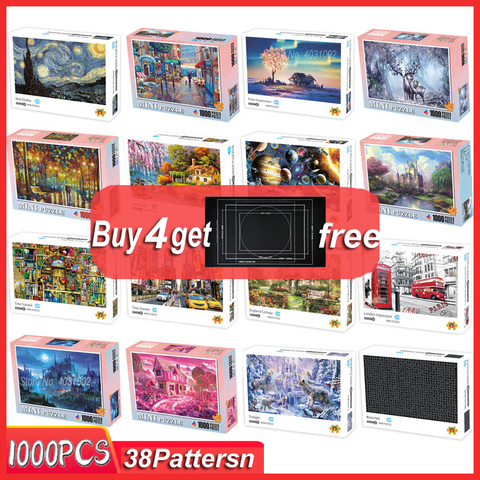 Buy Online Mini Jigsaw Puzzles 1000 Pieces Wooden Assembling Picture Landscape Puzzle Toys For Adults Childrens Kids Games Educational Toy Alitools