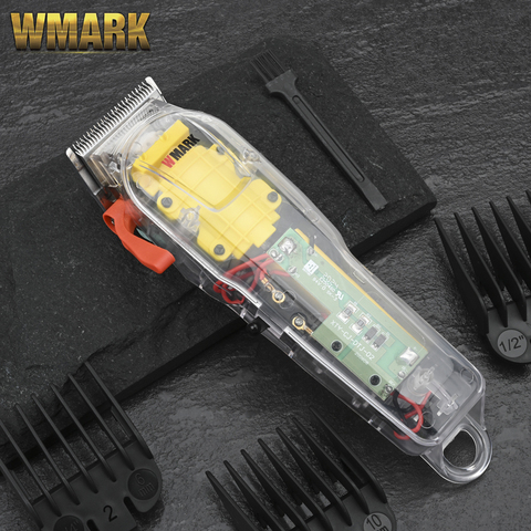 WMARK NG-108 new Limited Edition Transparent style Professional rechargeable clipper cord & cordless Hair Trimmer 2200 battery ► Photo 1/5