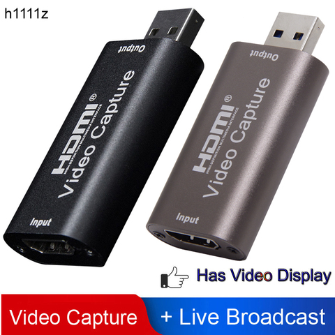 Mini Video Capture Card USB 2.0 HDMI Video Capture Grabber Phone Game HD Camera Capture Recording Box PC Live Streaming USB HDMI ► Photo 1/6