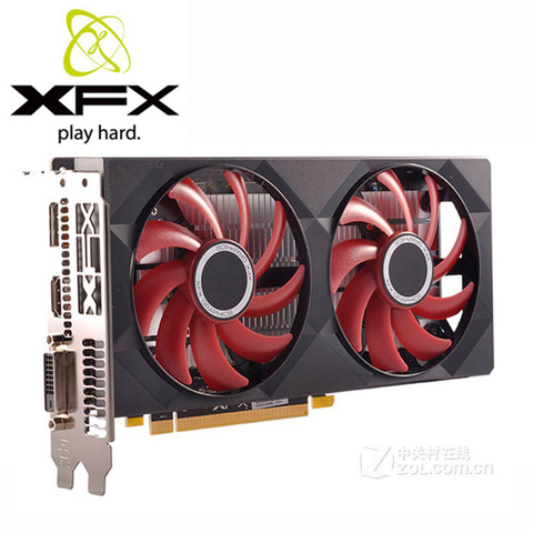 XFX RX 550 4GB Video Card GDDR5 RX550 4GB Graphics Cards For AMD RX 500 series Radeon RX 550 RX550-4GB DisplayPort HDMI DVI Used ► Photo 1/5