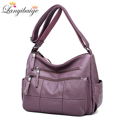 Designer Luxury Ladies Handbags Female Crossbody Bags for Women 2022 Soft Leather Shoulder Messenger Bags for lady Sac A Main ► Photo 1/6