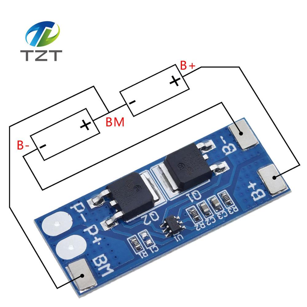2S 7.4V 8A Li-ion 18650 Lithium Battery Charger BMS PCM Protection PCB Board 