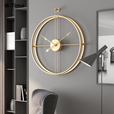 Nordic Wall Clock Modern Design Large Wall Clocks Office Living Room Decoration Mute Big Kitchen Hanging Watch reloj de pared 3D ► Photo 1/6