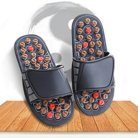 Unisex Foot Massager Slippers Health Care Acupuncture Massage Shoes Reflex Stress Rotating For Foot Acupoint Relax Stimulator ► Photo 1/6