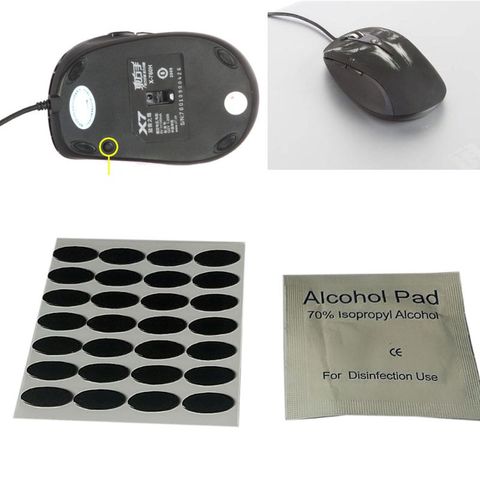 28Pcs Computer Mouse Feet Sticker 0.6mm 11.6x4.8mm DIY Mouse Feet Mouse Skates For A4tech X7 X-760 Mouse ► Photo 1/6