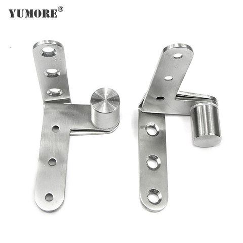 YUMORE Door Hidden Hinges Stainless Steel Heavy Duty Pivot Hinge For Wooden Door Adjustable Gap Shaft Up and Down Door Hinge ► Photo 1/6