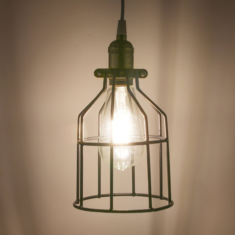 Cafe Decoration Lighting, Wire Cage Lampshade Frame