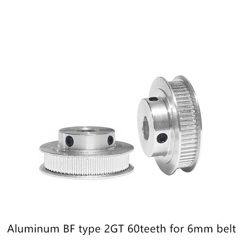 60 teeth GT2 Timing Pulley Bore 5mm 6.35mm 8mm 10mm 12mm 14mm for belt width 6mm used in linear 2GT pulley 60Teeth 60T ► Photo 1/6