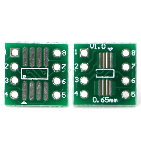 1 Set 10Pcs SOP8 SSOP8 TSSOP8 to DIP8 Adapter Converter Interposition Moudle PCB Board ► Photo 1/6