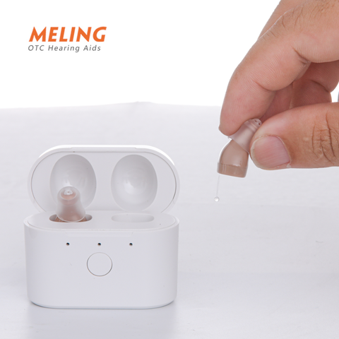 C400 Digital Hearing Aid USB Tpye C Rechargeable Mini In Ear Invisible Hearing Aids Assistant Adjustable Tone Sound Amplifier ► Photo 1/5