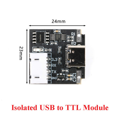 Isolated USB to TTL Module USB-C to Serial Port UART Download Line Cable Upgrade Brush Industrial 3.3V Type-C Interface ► Photo 1/5