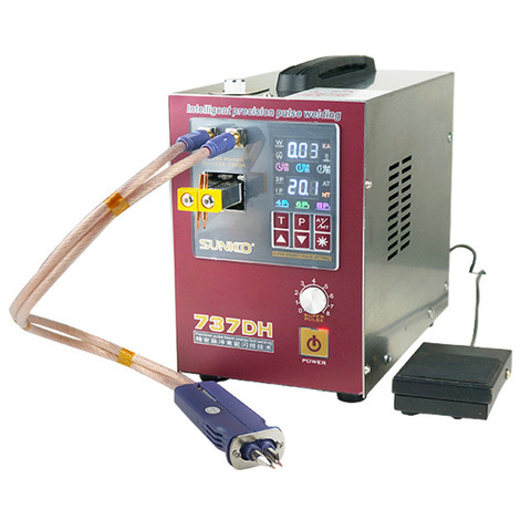 737DH 4.3kw Automatic Pulse Spot Welding Machine Delay Spot Welding 18650 Lithium Battery Spot Welder With Hand Welder Pen ► Photo 1/5