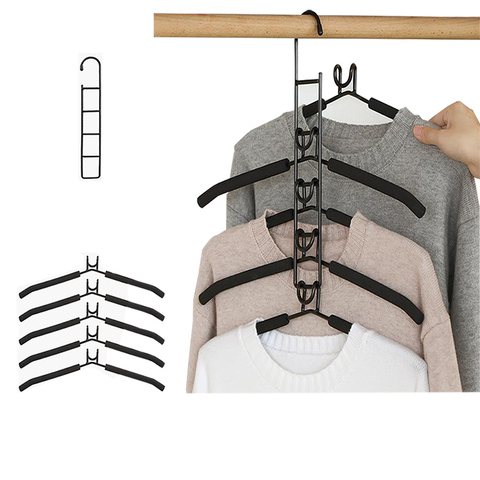 Foldable Drying Racks,Wardrobe Multifunctional Hangers,Wardrobe Space-Saving Organizers,Hangers For pants For Adults And Childre ► Photo 1/6