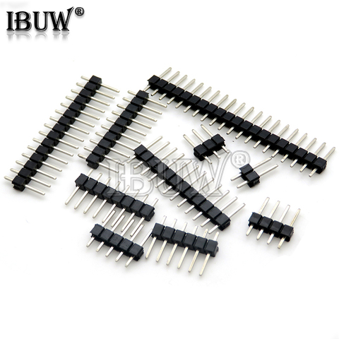 2.54mm Single Row Male 2~40P Breakaway PCB Board Pin Header Connector Strip Pinheader 2/3/4/5/6/8/10/12/15/20/40Pin For Arduino ► Photo 1/1