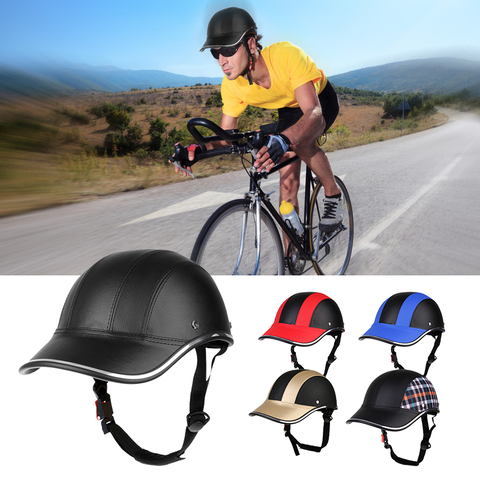 Bike Cycling Helmet Baseball Cap Anti UV Safety Bicycle Helmet Adjustable Chin Strap Men Women Road Bike Helmet for MTB Skating ► Photo 1/6