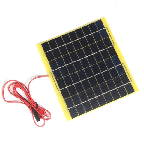 BUHESHUI 10W 18V  12V Polycrystalline Solar Cell Solar Panels Module For 12V Battery  Car Charger  System  Free shipping ► Photo 1/4