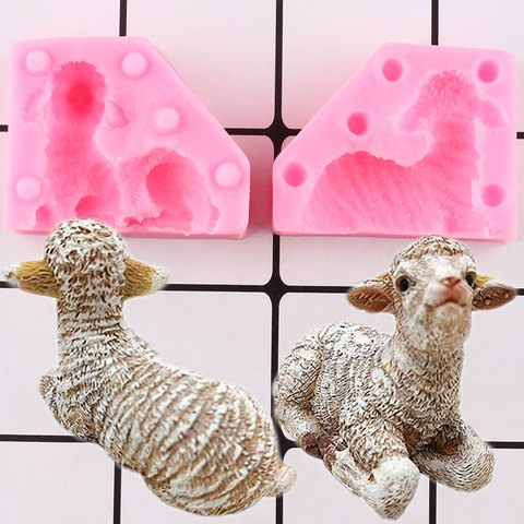 3D Sheep Candle Silicone Molds Soap Resin Clay Salt Ccarving Mold Fondant Cake Decorating Tools Candy Chocolate Gumpaste Moulds ► Photo 1/6