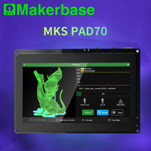 Makerbase MKS Pad7 capacitive smart display 7.0 inch Android Pad 3D printer parts gcode visualizer online slice remote printing ► Photo 1/3