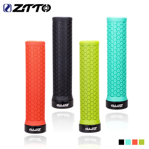 ZTTO MTB Mountain Bike Grips Anti-Slip Durable Shock-Proof Rubber Fixed Gear Bicycle Handlebar Grip Road cycling Parts ► Photo 1/6