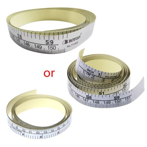 2022 New 151cm Self Adhesive Metric Measure Tape Vinyl Ruler For Sewing Machine Sticker ► Photo 1/6