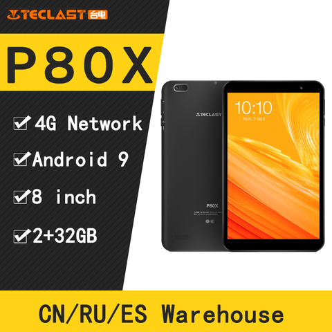 Teclast P80X 8inch 4G Tablet Android 9.0 SC9863A IMG GX6250 Octa Core 1.6GHz 2GB RAM 32GB ROM Dual Cameras Tablet pc ► Photo 1/5