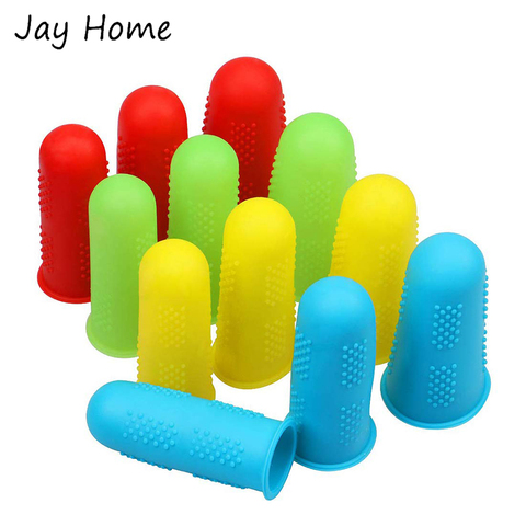 3/5Pcs Silicone Finger Protectors Covers Caps for Scrapbooking Sewing DIY Crafts Ironing Embroidery Needlework Sewing Thimble ► Photo 1/6