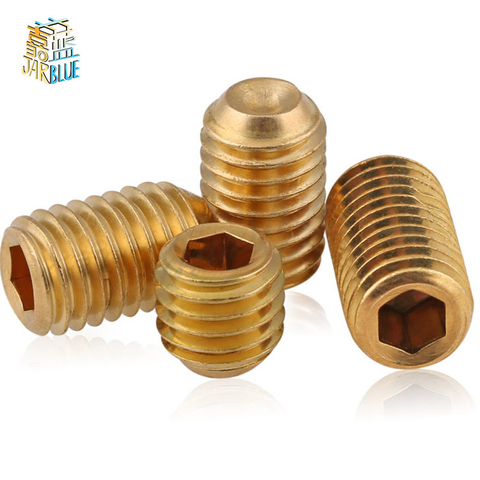 DIN916 [M2-M10] Hexagon Socket Set Screws With Cup Point Brass Grub Screw Bolts B096 ► Photo 1/3