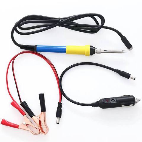DC 12V portable low voltage iron soldering iron car battery 60W welding repair tools ► Photo 1/6