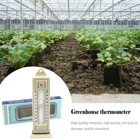 Maximum & Minimum Thermometer Indoor Outdoor Garden Greenhouse Wall Temperature Monitor -40 to 50 Degree Thermometer ► Photo 1/6