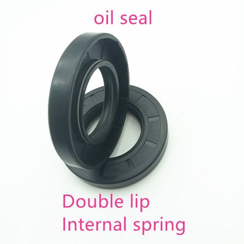 NBR framework oil seal TC22 24 25 10 17 12 12.2 13 22.2 15.8*31 31.75 32*4 5 6 7 10 15 6.3 9.5 mm double lip with clamp spring ► Photo 1/6