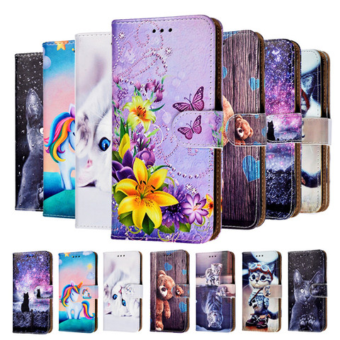 For Alcatel 1 5033D Case Alcatel1 5033  Case Flip Wallet PU Leather Phone Case For Alcatel 1 5033 D Protection Case Back Cover ► Photo 1/6