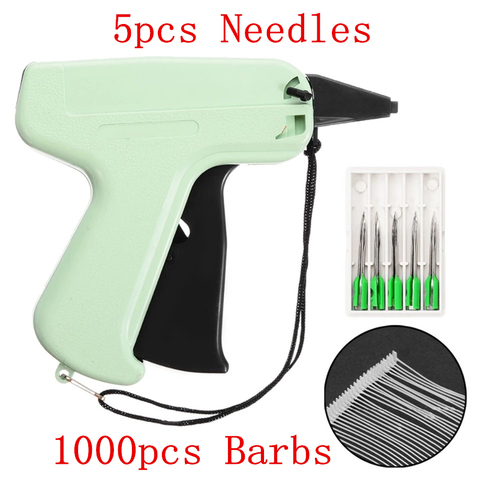 1000 Barbs + 5 Needles Clothes Garment Price Label Tags Gun Marking DIY Apparel Tagging Guns Sewing Craft Tools ► Photo 1/6