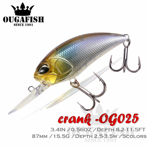 2022 Crankbait Fishing Lure Weights 15.5g/8.7cm Fish Bait Trout Lure Articulos De Pesca Holographic Wobbler Pesca Crank Baits ► Photo 1/6