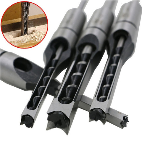 6.4/8/9.5/12.7mm HSS Square Hole Drill Bit Auger Bit Steel Mortising Drilling Craving Woodworking Tools ► Photo 1/6