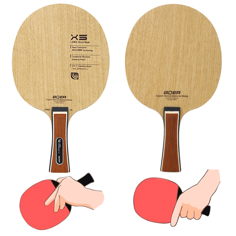 Bat Tennis Paddle Sports Equipment BOER Zebra Racket Shakehand/Penhold 