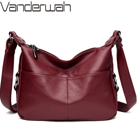 Luxury Handbags Women Bags Designer Soft Leather Bags For Women Crossbody Messenger Bag Ladies Vintage Shoulder Bag Famous Brand ► Photo 1/6