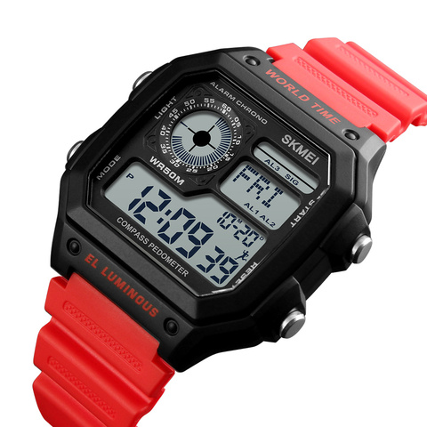 2022 New Multifunctional Male Outdoor Sports Electronic Fashion Waterproof Step Counter Men's WatchesAdventure Compass Gift ► Photo 1/6