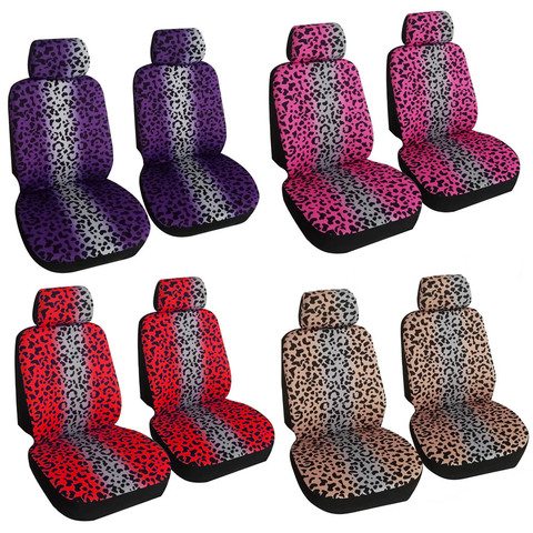 Car Seat Cover Universal car seat Protector Front seat Cushion Pad Mat leopard digital printing type for Auto Interior Suv Van ► Photo 1/6