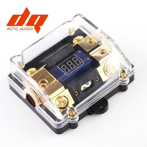 Universal Car Auto Digital LED Voltage Display Audio Amplifier ANL Fuse Holder Electrical Red LED 100A/150A/200A Fuse Box 1 IN 2 ► Photo 1/6