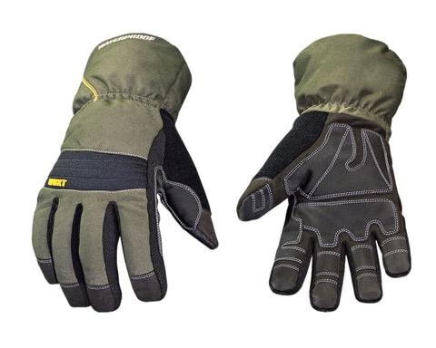 100% Waterproof and Windproof,a heavy duty winter work glove (Army Green,Large). ► Photo 1/5