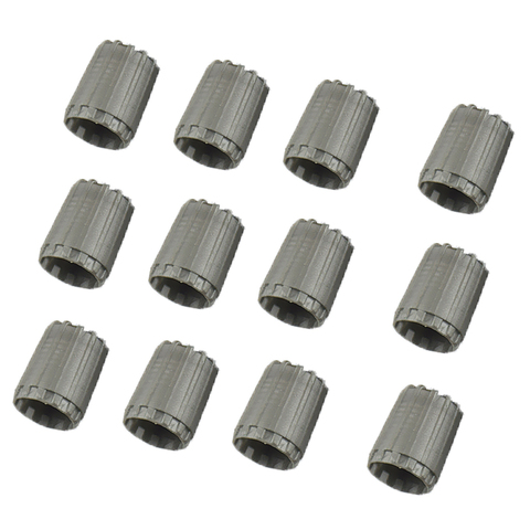 12pcs Grey Tire Valve Stem Caps TPMS Tire Cap With Inner O-Ring ► Photo 1/5