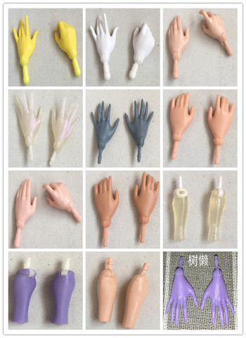 Original Monstering High Doll Replacement Hands Elbows Original Doll Accessories Kid DIY Parts Purple Black Yellow Clear Colors ► Photo 1/6