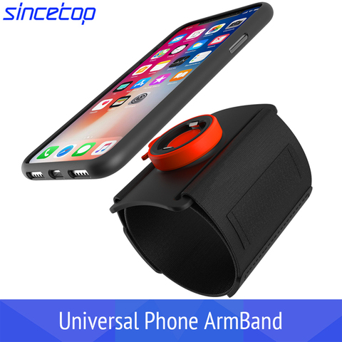 Universal Sports Armband for iPhone 11 X 8 7 Samsung Rotatable Wrist Running Sport Arm Band With Key Holder for 4-6 inch Phone ► Photo 1/6