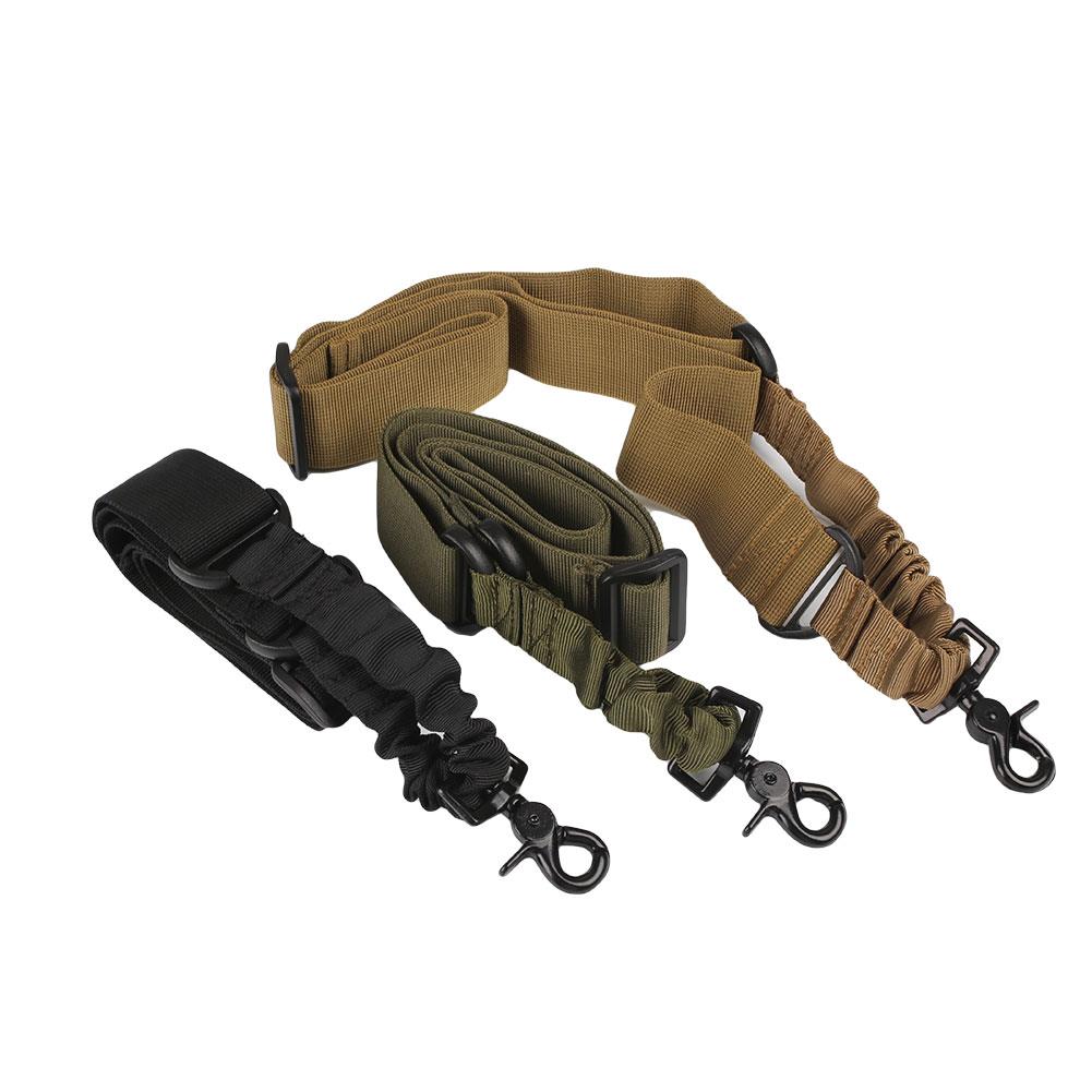 Army Green Tactical 1 One Single Point Bungee Rifle Gun Sling w/ QD Buckle 