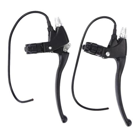 Black alloy 1 Pair Alloy Front Rear Electric Bike Scooter Brakes Handles Replacement Cycling Accessories ► Photo 1/6